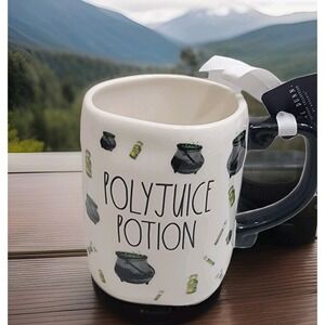 NEW! Rae‎ Dunn Harry Potter "Polyjuice Potion" All Over Print Mug DOUBLE SIDED